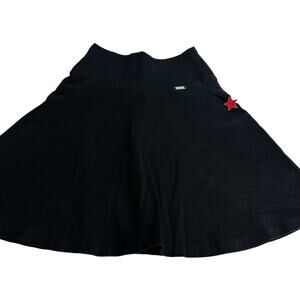 lucy love black a-line Red Star Pin skirt size XS